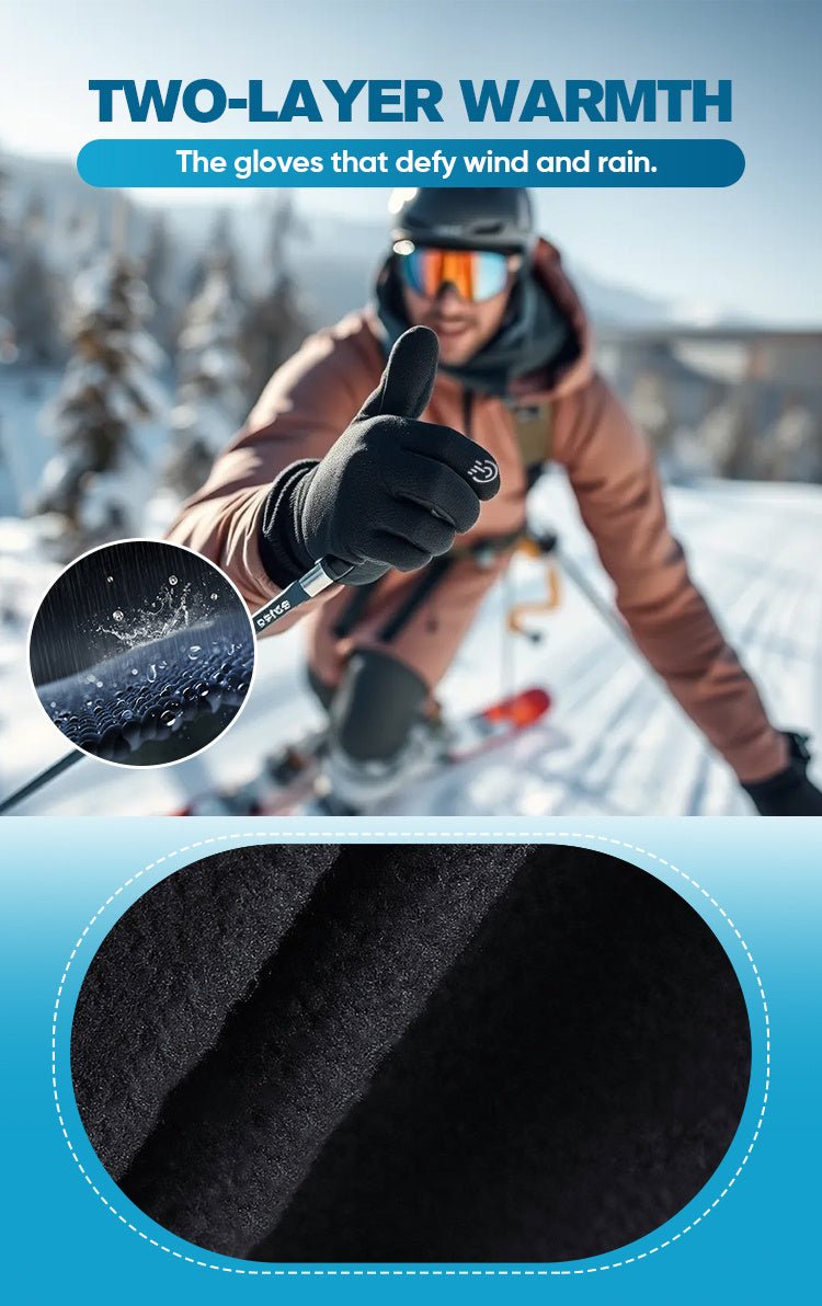 Boneroshop | Thermal Waterproof Cycling Gloves | Insulated, Breathable & Touchscreen Compatible for Cold Weather Outdoor