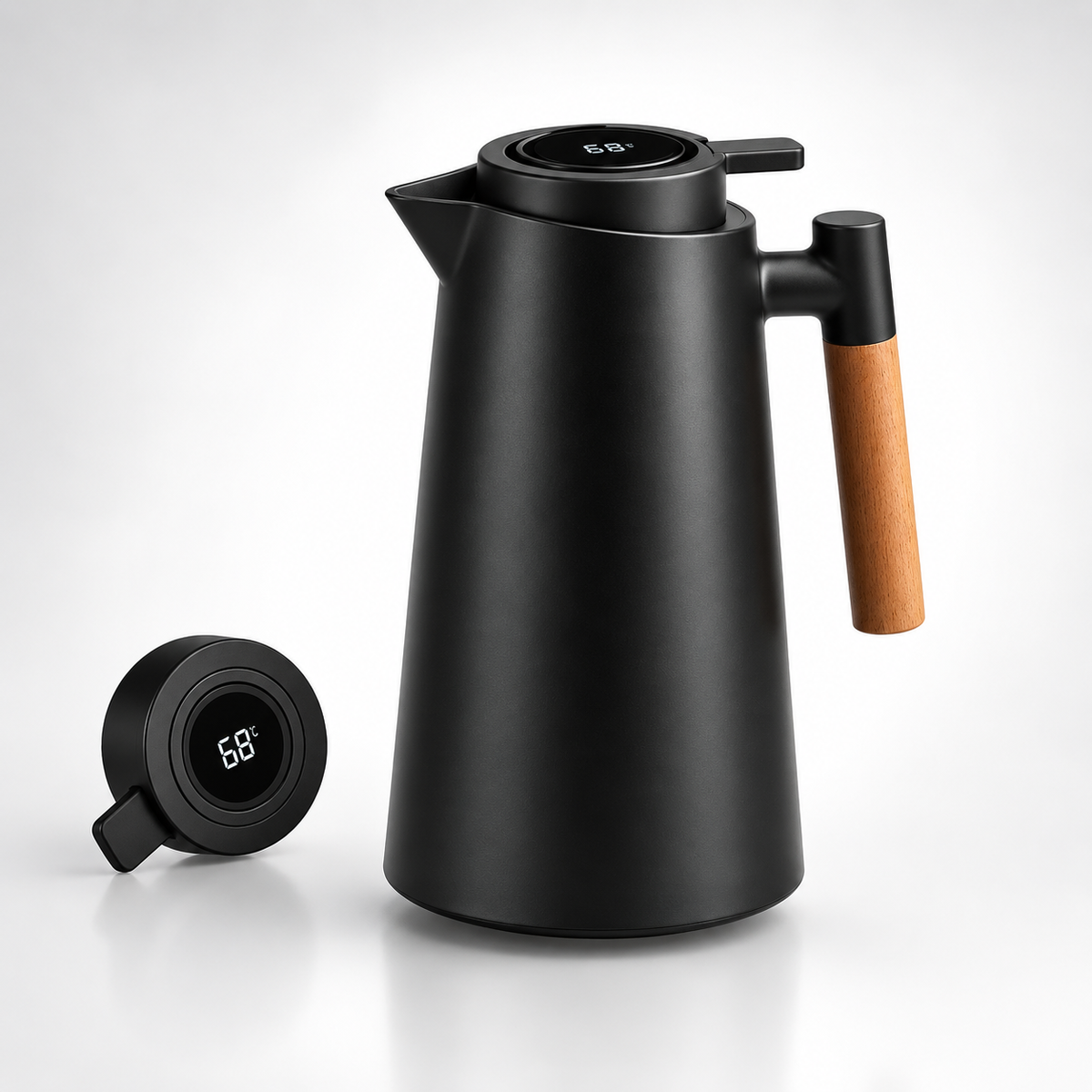 Thermo Kettle Temperature Display Double Wall Insulated