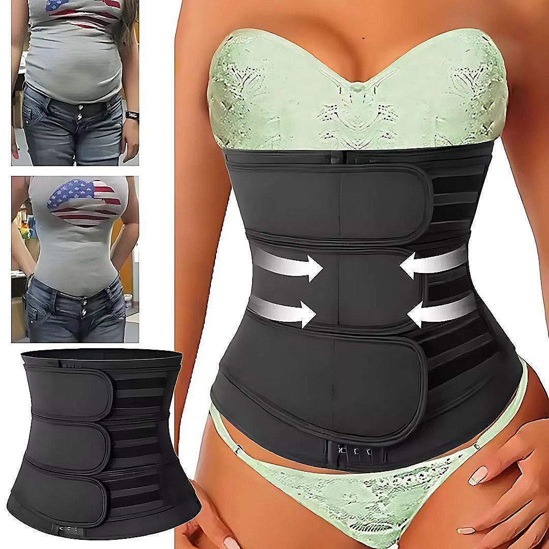 ThermoCore | Waist Trainer Belt – Triple Compression – Breathable Neoprene Fit – Post‑Workout & Postpartum Use Bonerosho