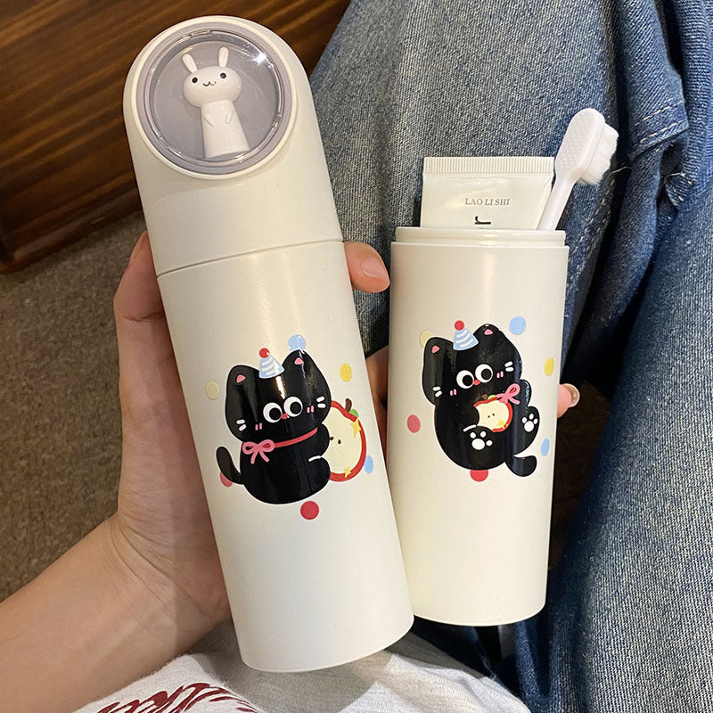 Thermos Flask with Cute Animal Design