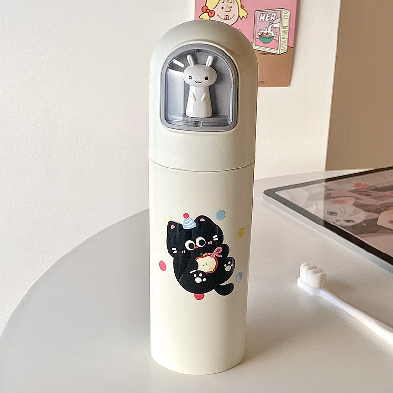 Thermos Flask with Cute Animal Design