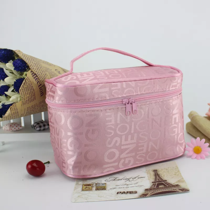 Tiered Makeup Bag with Brush Compartment