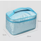 Tiered Makeup Bag with Brush Compartment