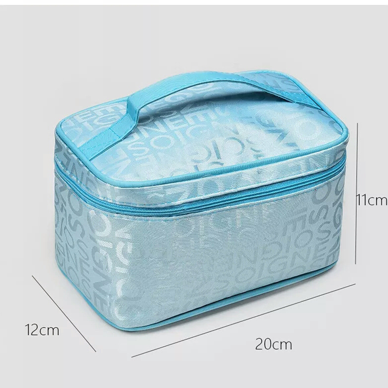 Tiered Makeup Bag with Brush Compartment