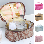 Tiered Makeup Bag with Brush Compartment