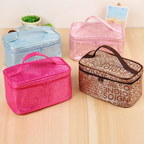 Tiered Makeup Bag with Brush Compartment