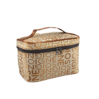 Tiered Makeup Bag with Brush Compartment