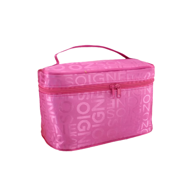 Tiered Makeup Bag with Brush Compartment
