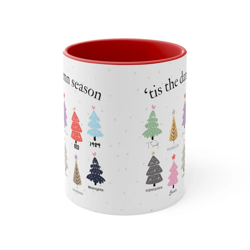 Tis The Damn Season Christmas Mug – Music Albums as Christmas Trees