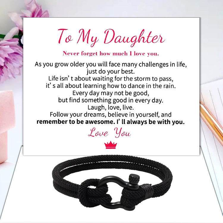To My Daughter Love You Forever Nautical Watch
