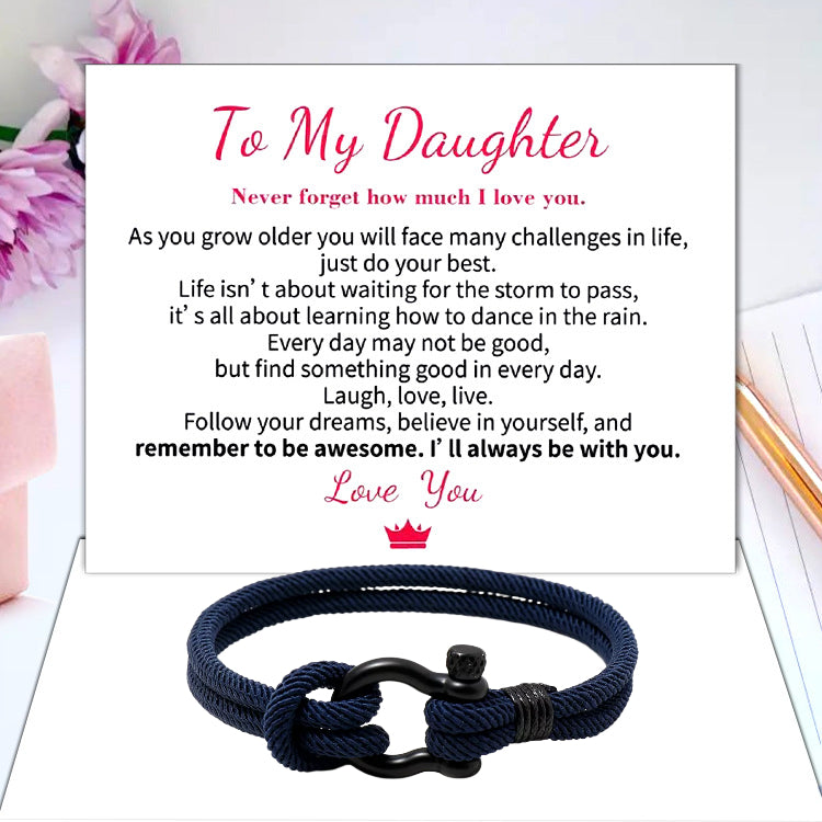 To My Daughter Love You Forever Nautical Watch