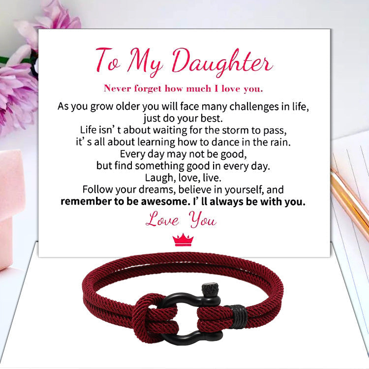 To My Daughter Love You Forever Nautical Watch