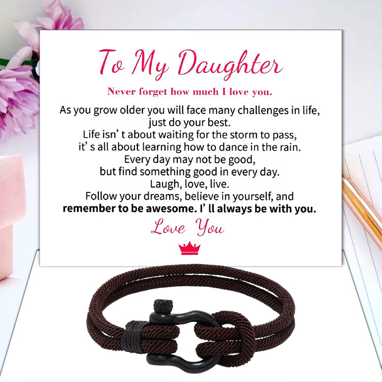 To My Daughter Love You Forever Nautical Watch