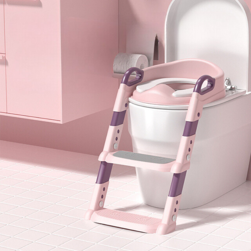 Toddler Potty Training Seat with Steps, Foldable, Ages 2–5