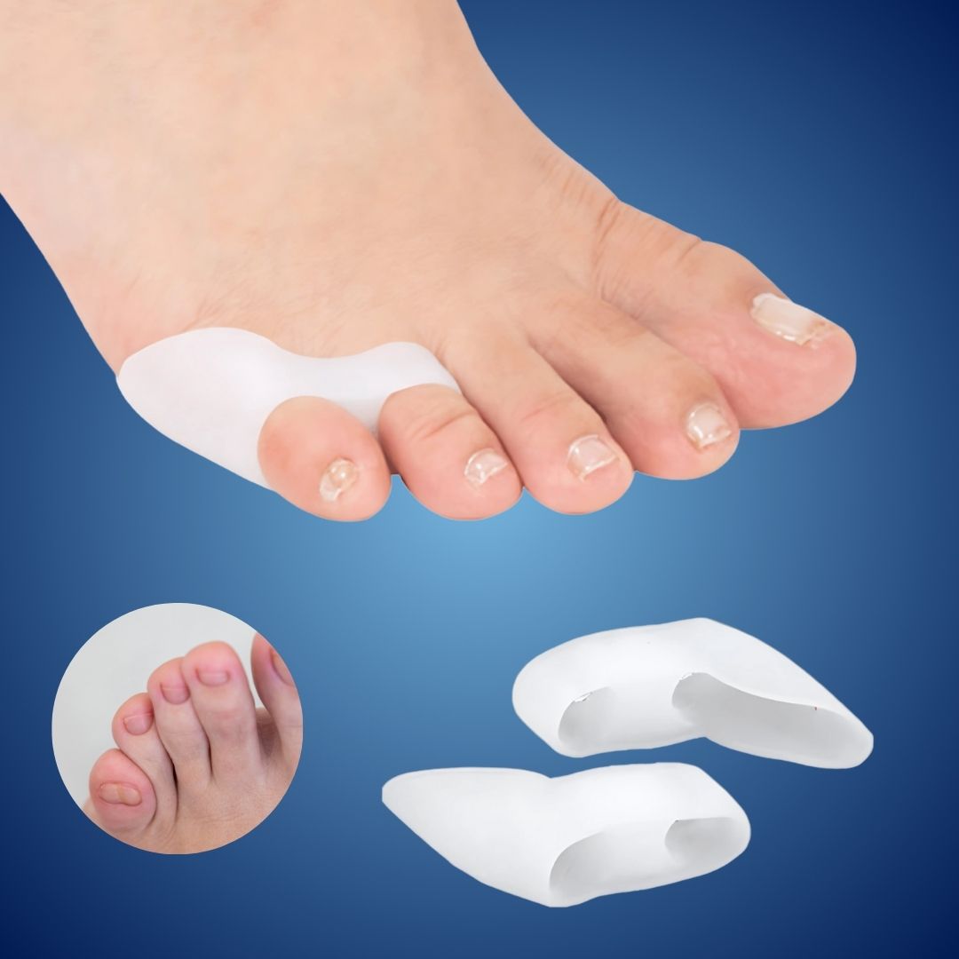 ToeGuard Orthopedic Toe Spacers | Bunionette Corrector - Little Toe Straightener - for Bunions - Hammertoe and Toe Align