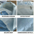 Tote Bag with Decorative Bows