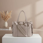 Tote Bag Women's Bow Nylon Shoulder Handbag Work Travel
