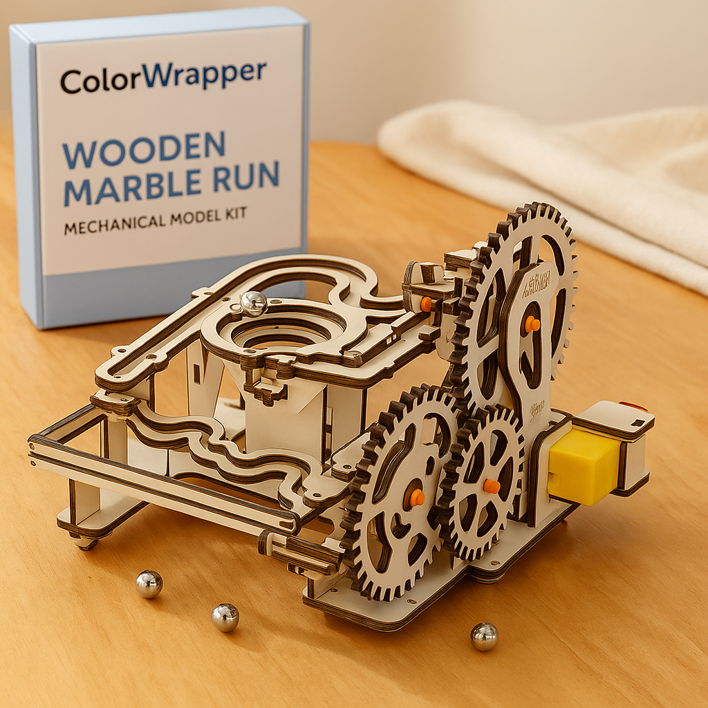 TrackMaster 3D Ball Track Puzzle – DIY Mechanical Building Set