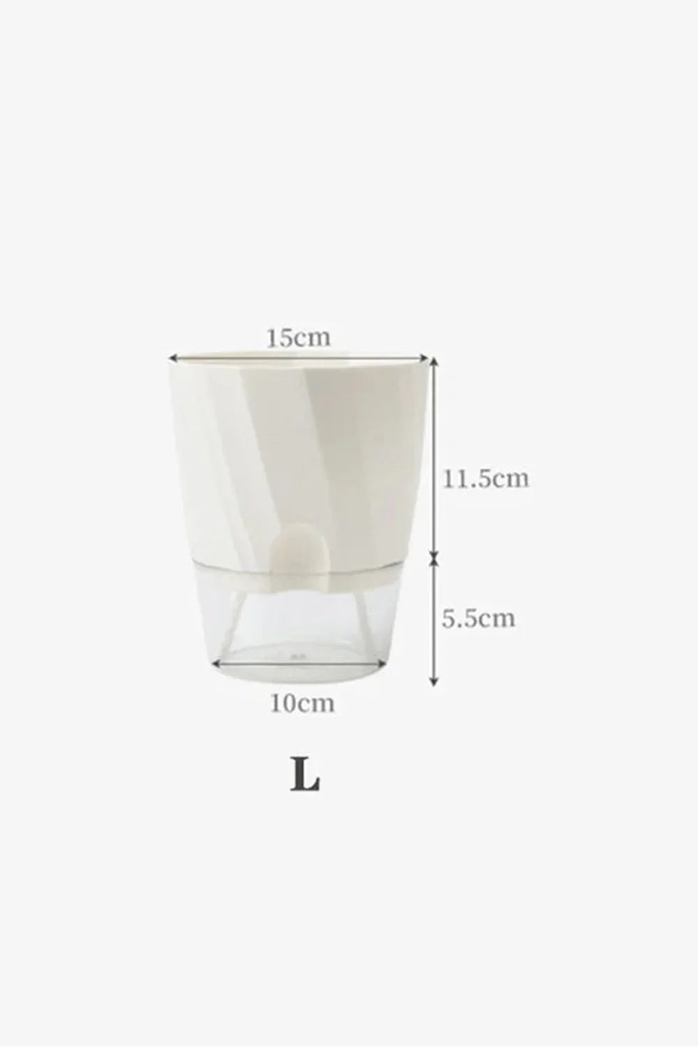 Transparent Office Plant Pot