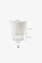 Transparent Office Plant Pot