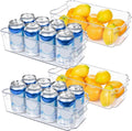 Transparent storage boxes for fridge and kitchen organisation