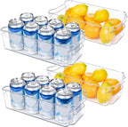 Transparent storage boxes for fridge and kitchen organisation