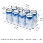 Transparent storage boxes for fridge and kitchen organisation