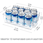 Transparent storage boxes for fridge and kitchen organisation