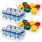 Transparent storage boxes for fridge and kitchen organisation