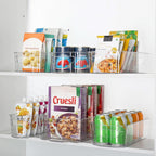 Transparent storage boxes for fridge & kitchen – set of 4