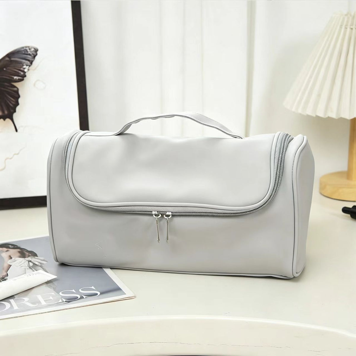 Travel Cosmetics Bag with Multiple Compartments
