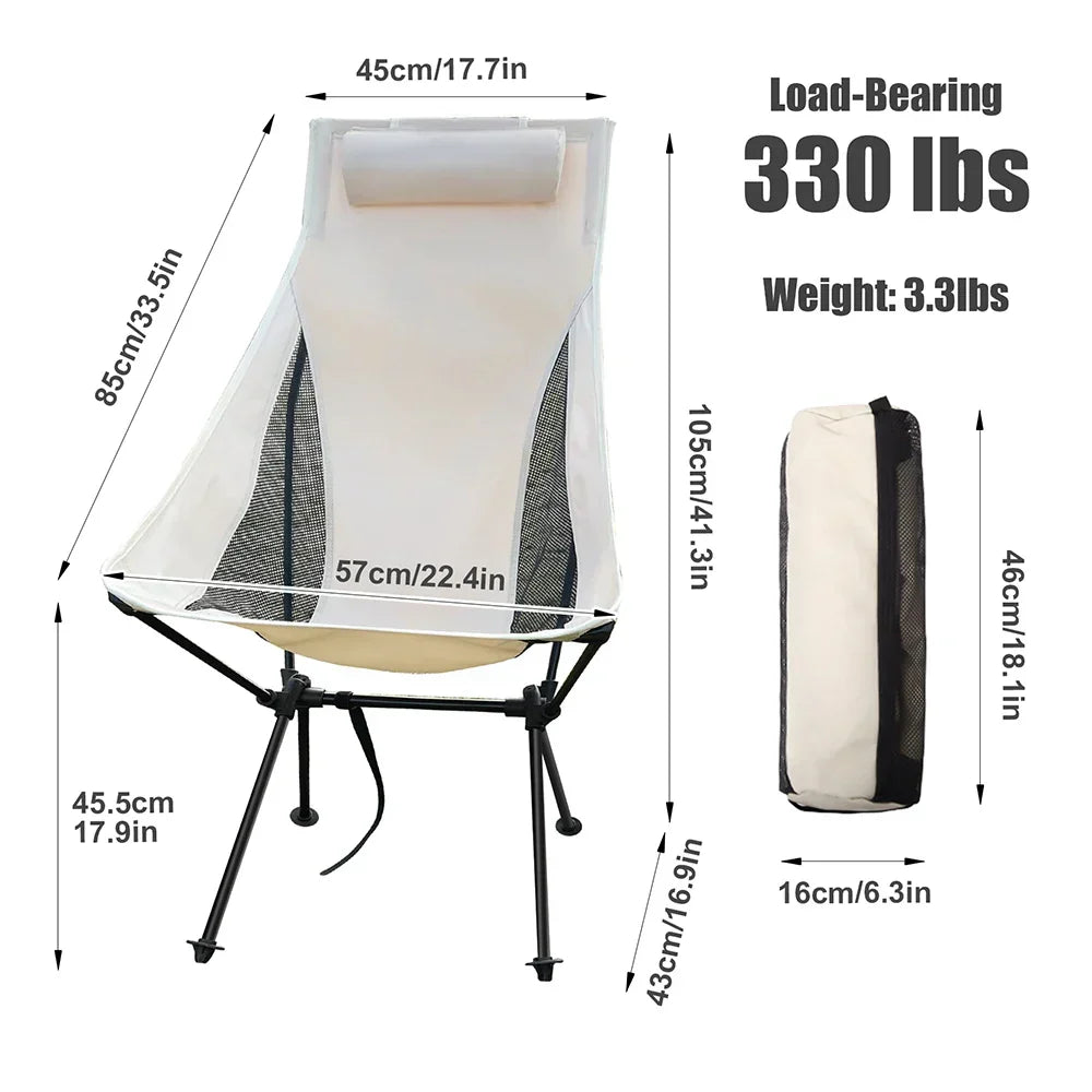 Trekalux Outdoor Chair – Ultralight & Foldable with 150 kg Load Capacity