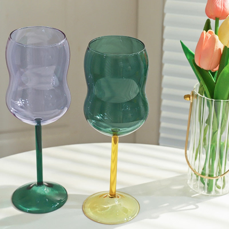 Two-Tone Chubby Wine Glass