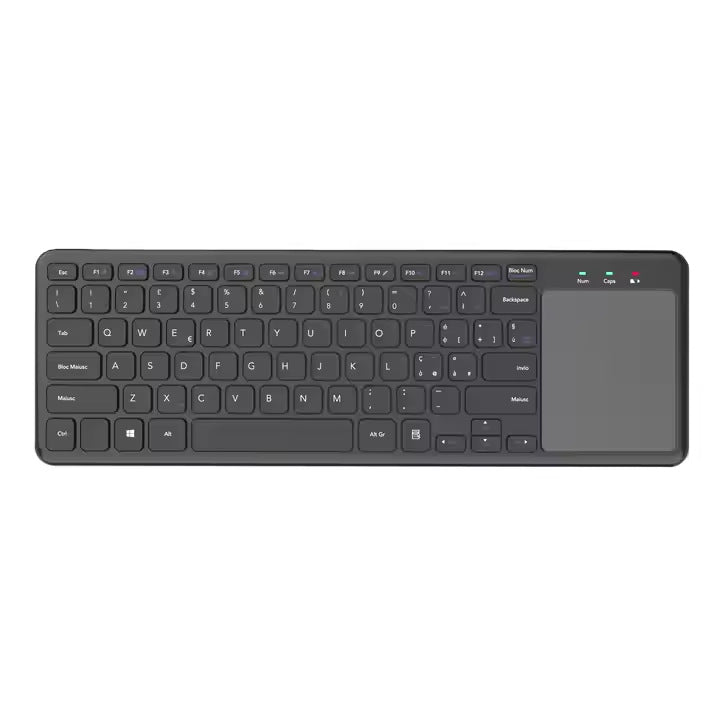 Ultra-slim wireless keyboard with touchpad
