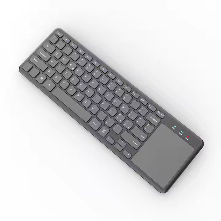 Ultra-slim wireless keyboard with touchpad
