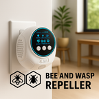 Boneroshop | Ultrasonic Bee & Wasp Repellent Device | Chemical-Free. 360° Coverage for Home & Outdoor Pest Control