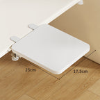 Under-Desk Bamboo Slide-Out Work Surface Clamp-Mounted Keyboard & Mouse Platform
