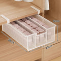 Under-Shelf Pull-Out Metal Mesh Closet Basket Organiser with Clamp Rail