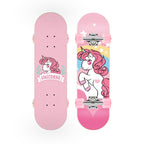 Unicorn-themed beginner skateboard