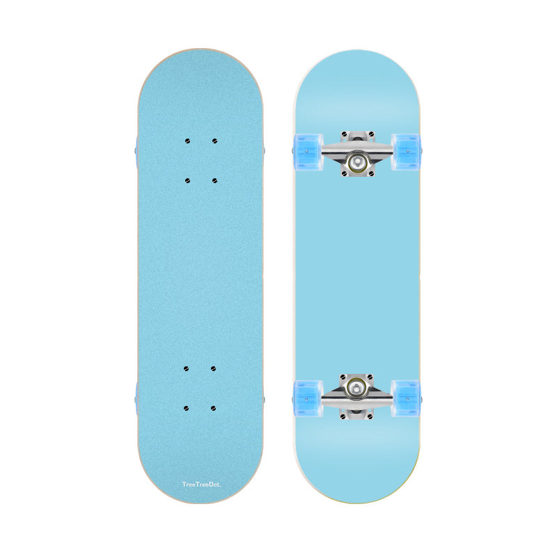 Unicorn-themed beginner skateboard