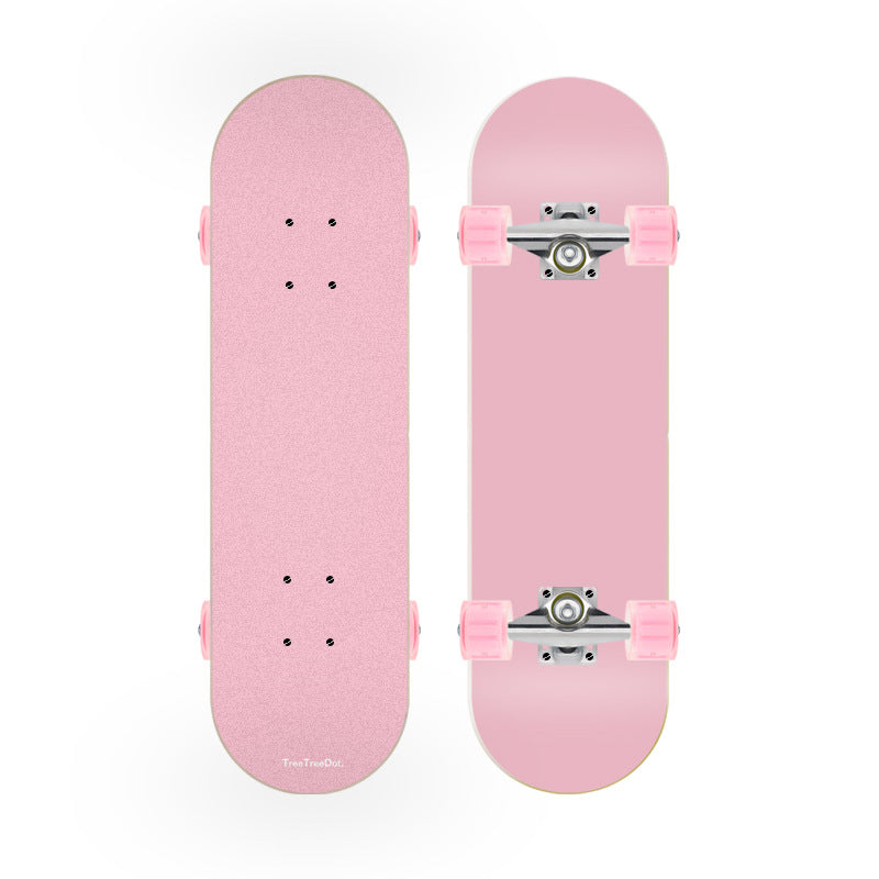 Unicorn-themed beginner skateboard