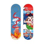 Unicorn-themed beginner skateboard