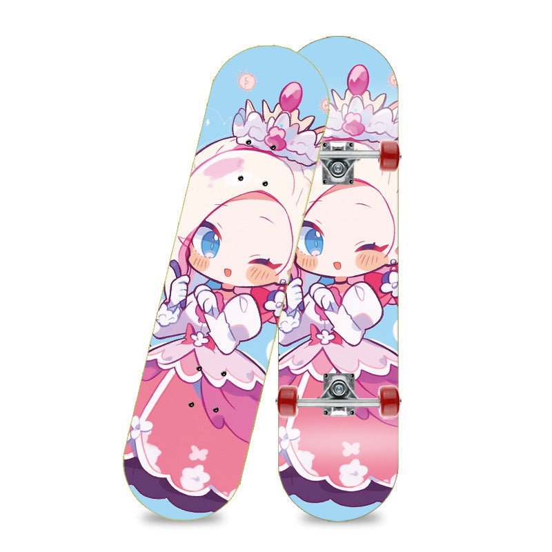 Unicorn-themed skateboard