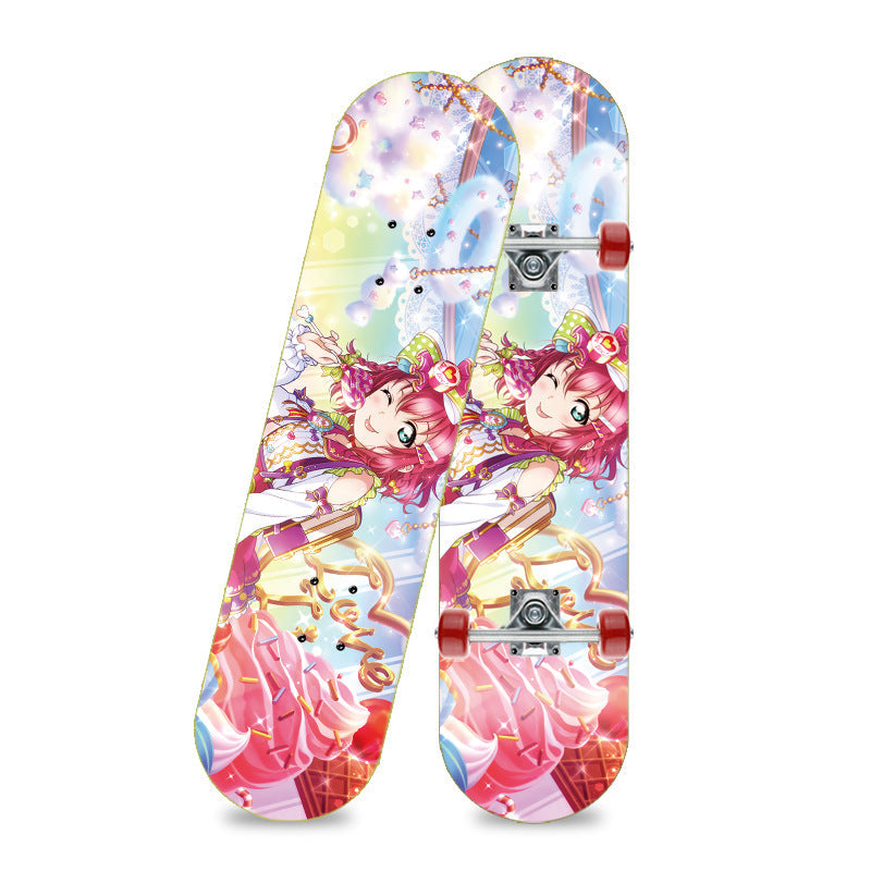 Unicorn-themed skateboard