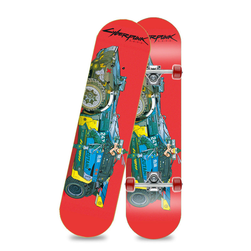 Unicorn-themed skateboard