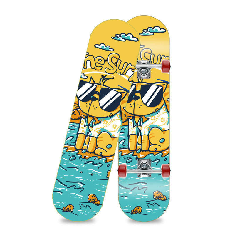 Unicorn-themed skateboard