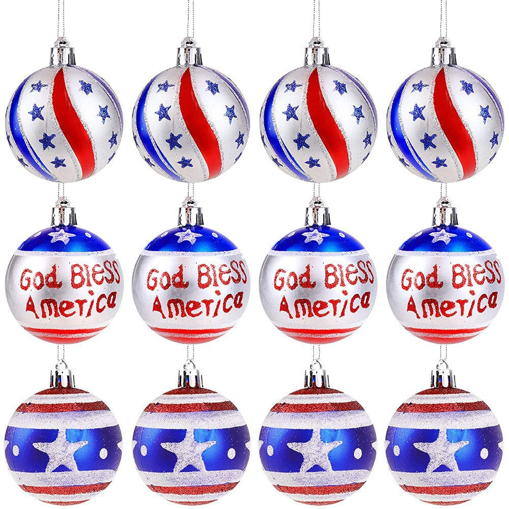 Unisex Festive Christmas Bauble Set with Star and Text Design