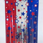 Unisex Nano Glittering Party Curtain with Star Motif Photo Background