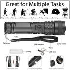 Universal XHP50.2 LED Torch 90,000 Lumens with Zoom and USB