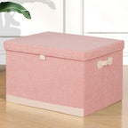 Upholstered storage ottoman